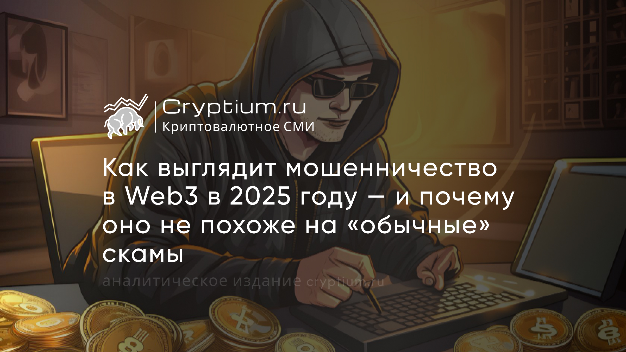 Мошенничество в Web3 в 2025 году: чем новые схемы отличаются от обычных скамов — обложка разбора Cryptium