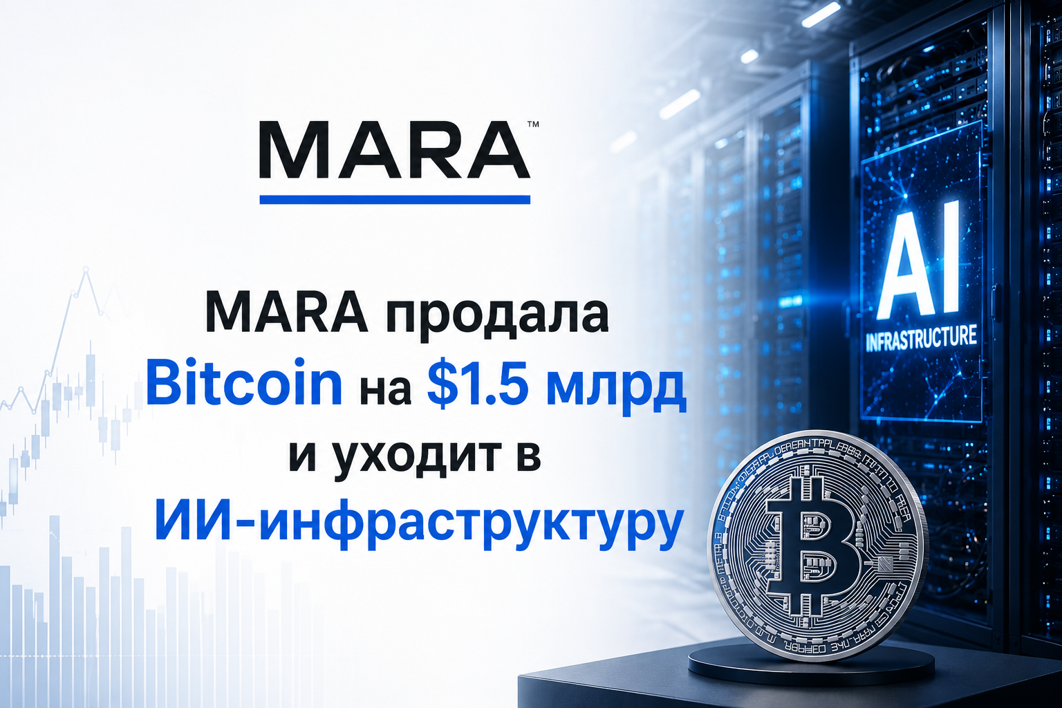 MARA продала Bitcoin на $1.5 млрд и уходит в ИИ-инфраструктуру