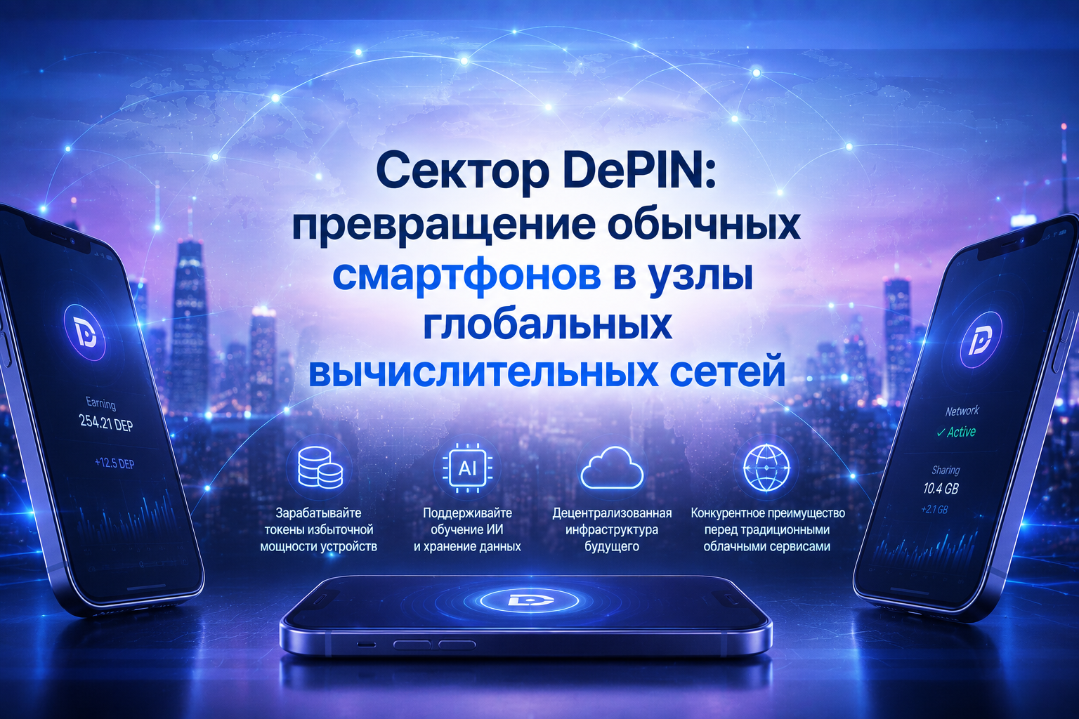 Сектор DePIN: превращение обычных смартфонов в узлы глобальных вычислительных сетей