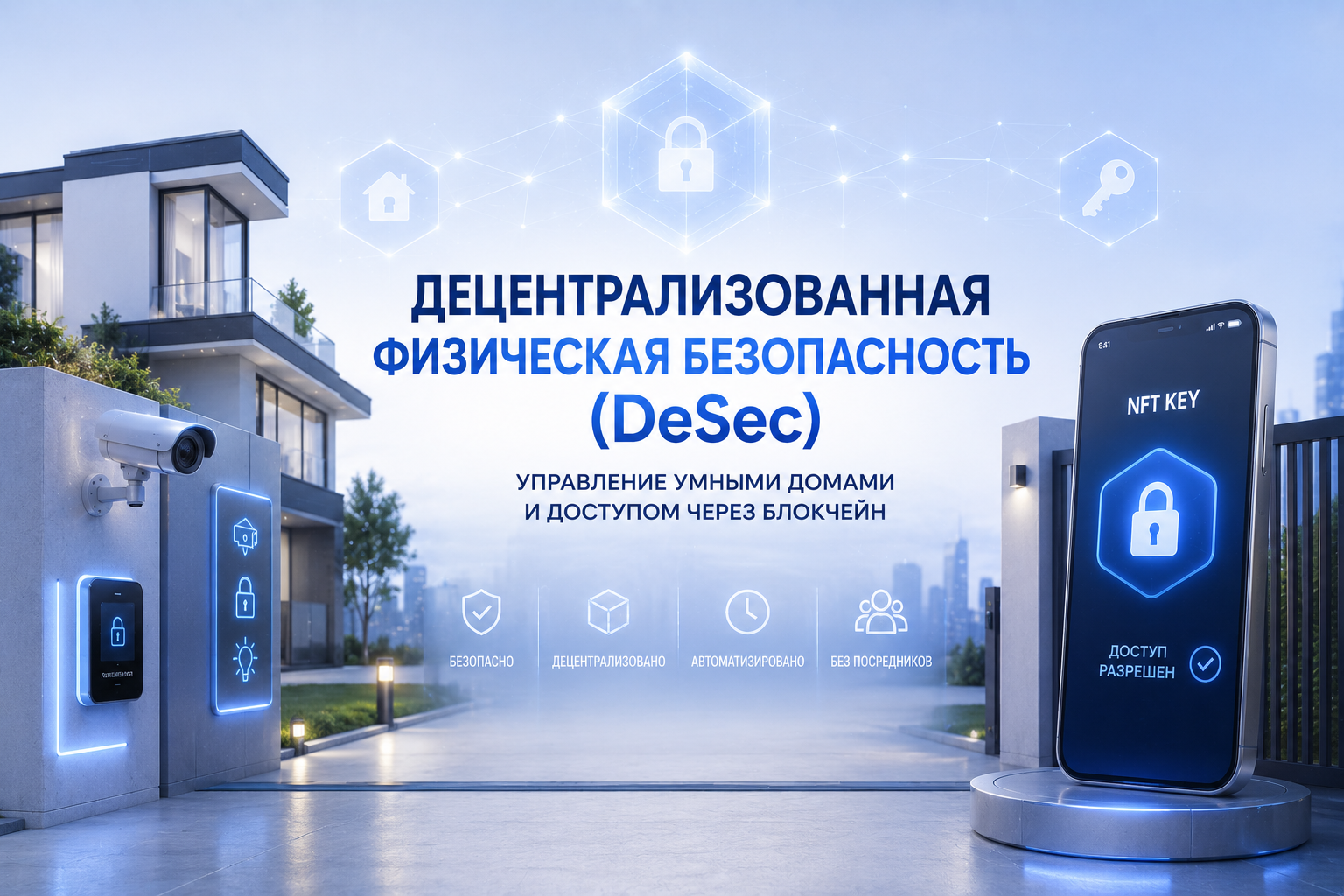 Децентрализованная физическая безопасность (DeSec): управление умными домами и доступом через блокчейн