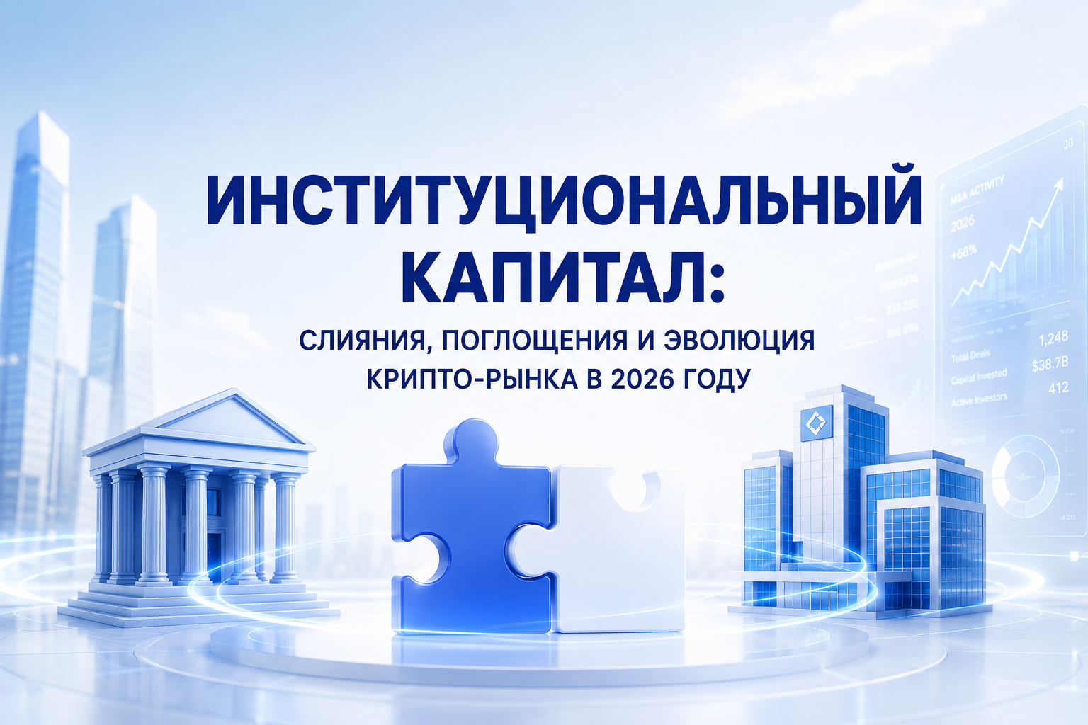 Институциональный капитал: слияния, поглощения и эволюция крипто-рынка в 2026 году