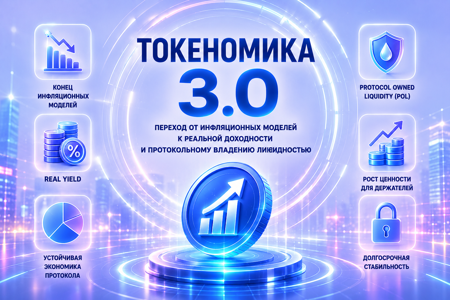 Токеномика 3.0: переход от инфляционных моделей к реальной доходности и протокольному владению ликвидностью