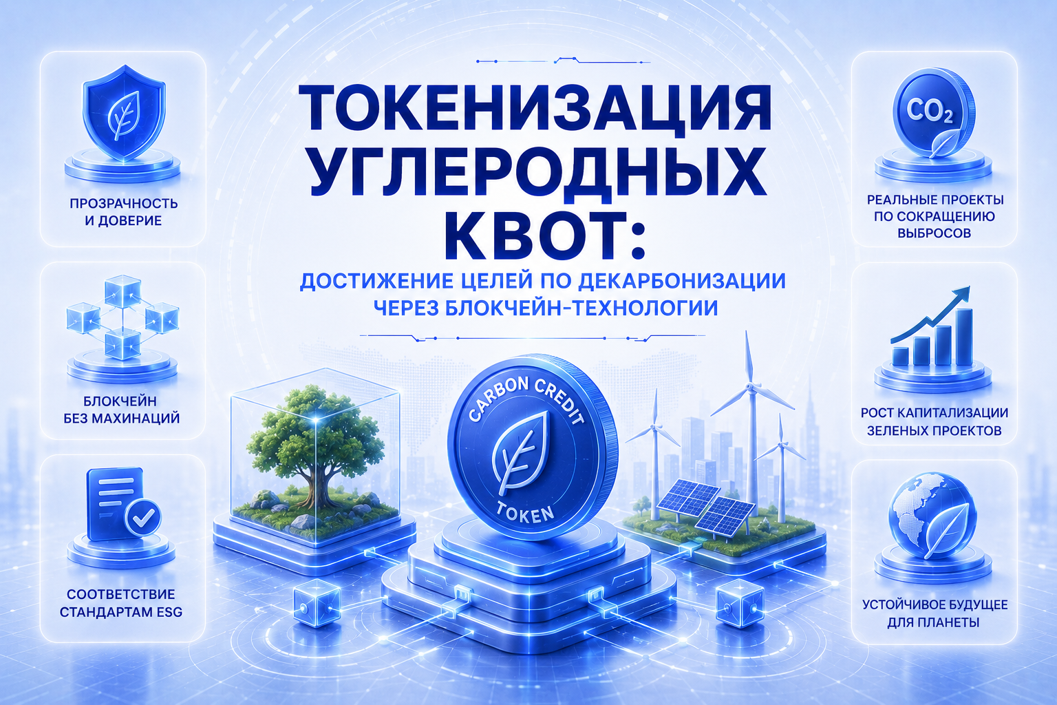 Токенизация углеродных квот: достижение целей по декарбонизации через блокчейн-технологии