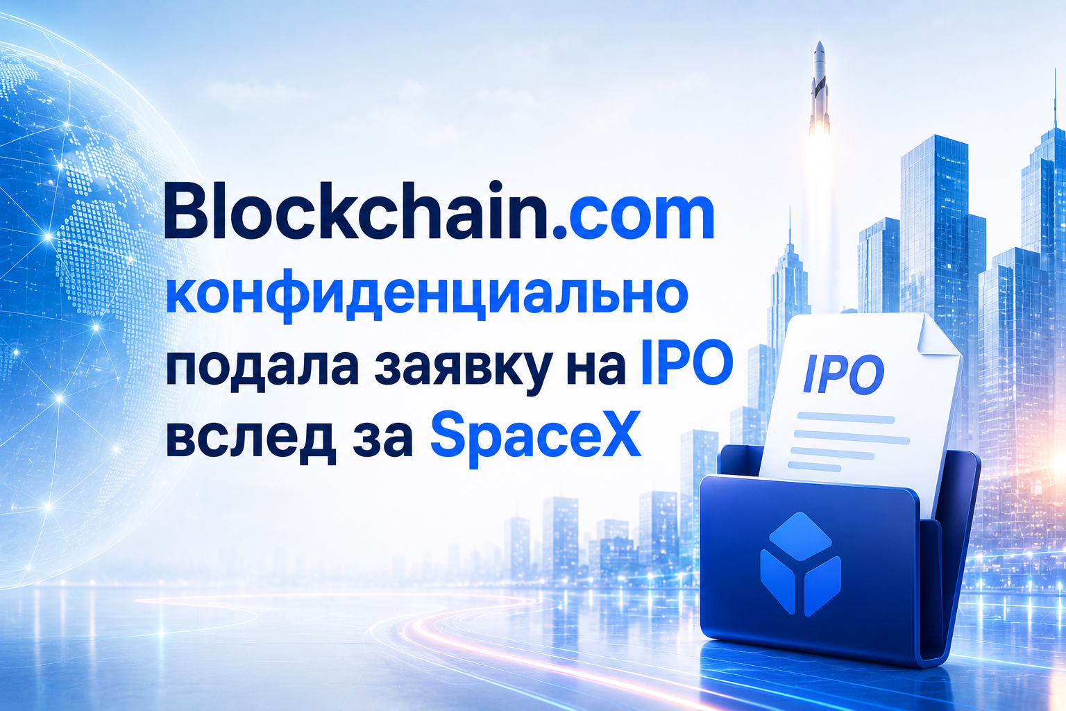 Blockchain.com конфиденциально подала заявку на IPO вслед за SpaceX