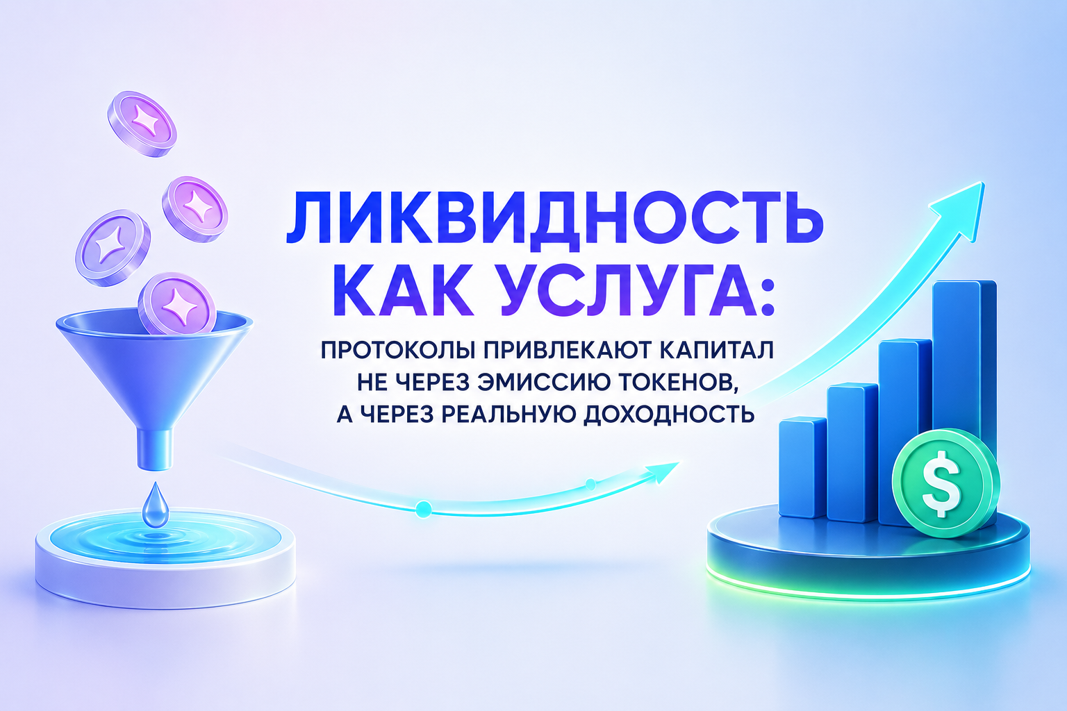 Ликвидность как услуга: протоколы привлекают капитал не через эмиссию токенов, а через реальную доходность