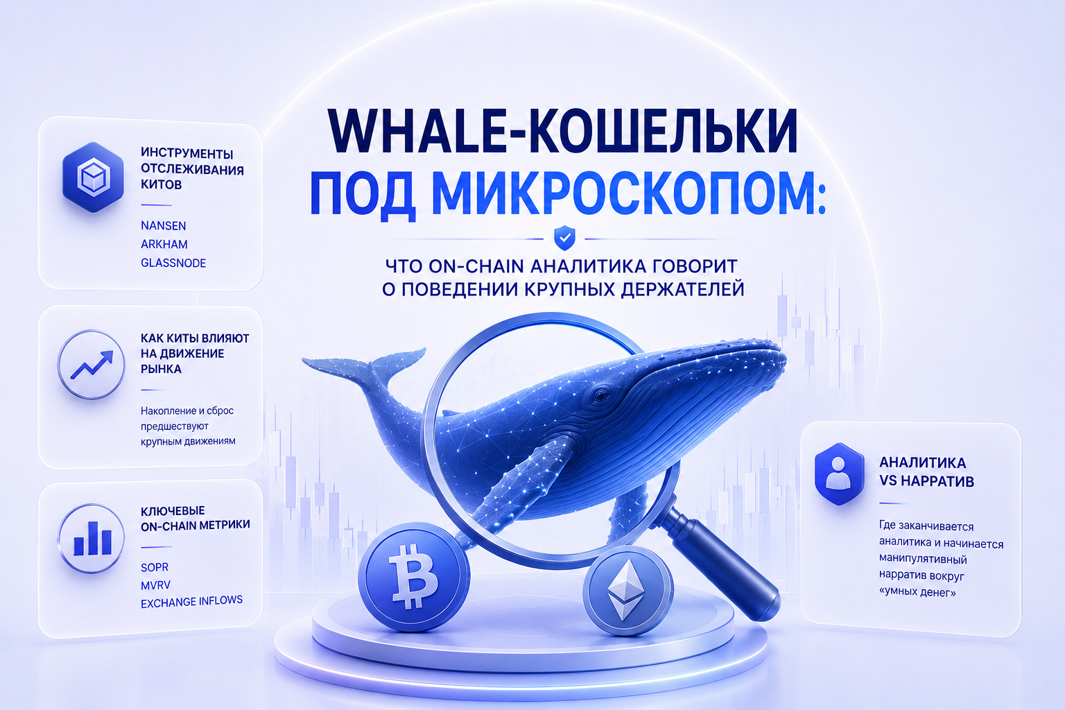 Whale-кошельки под микроскопом: что on-chain аналитика говорит о поведении крупных держателей
