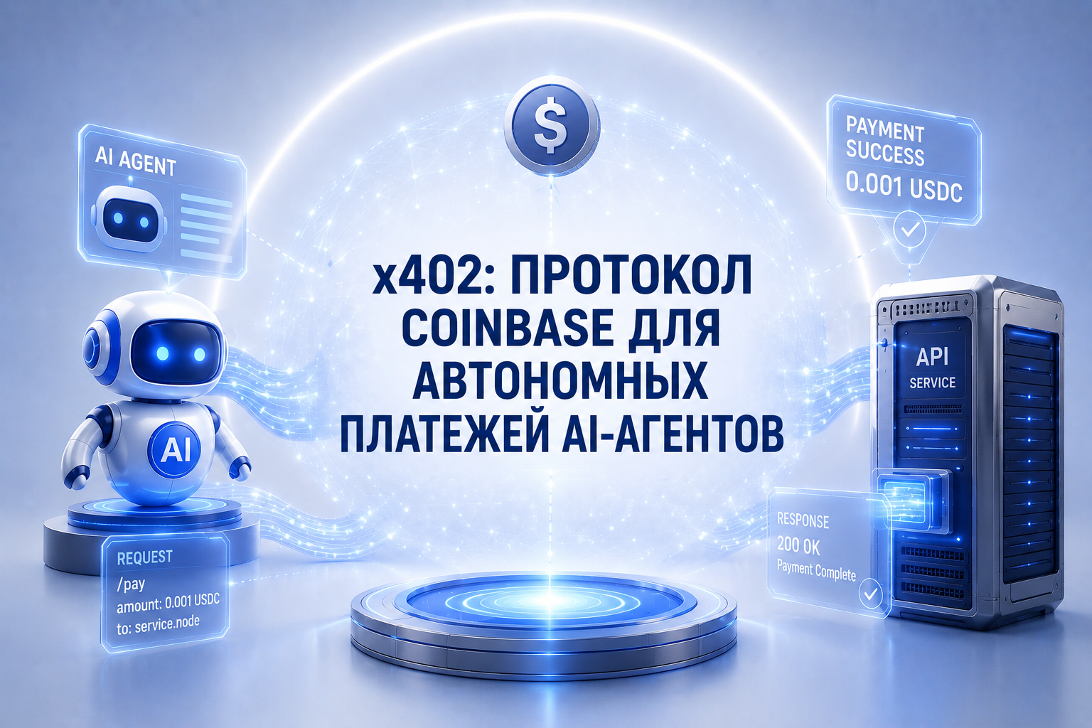 x402: протокол Coinbase для автономных платежей AI-агентов — новый стандарт интернета денег