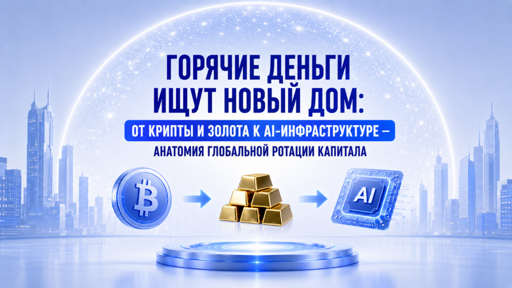 Горячие деньги ищут новый дом: от крипты и золота к AI-инфраструктуре — анатомия глобальной ротации капитала