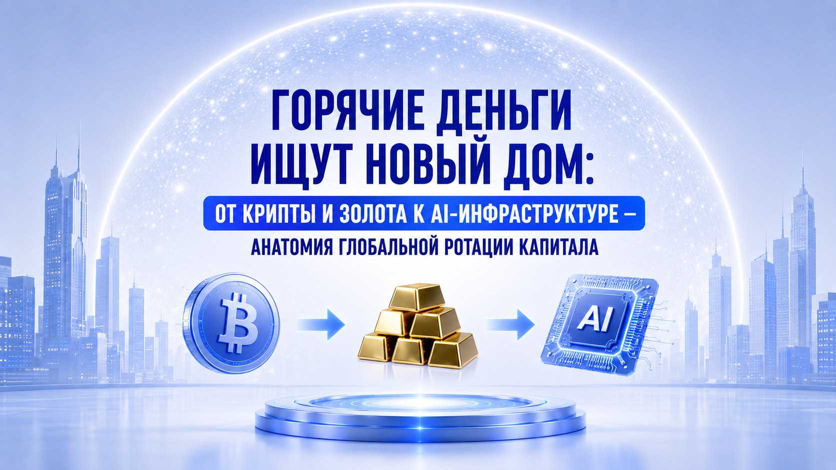 Горячие деньги ищут новый дом: от крипты и золота к AI-инфраструктуре — анатомия глобальной ротации капитала