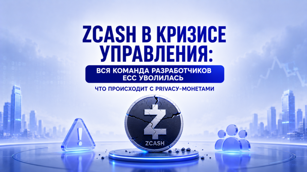 Zcash в кризисе управления: вся команда разработчиков ECC уволилась — что происходит с privacy-монетами