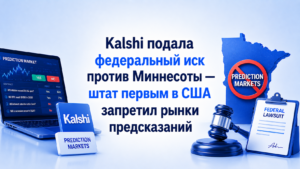 Kalshi подала федеральный иск против Миннесоты — штат первым в США запретил рынки предсказаний