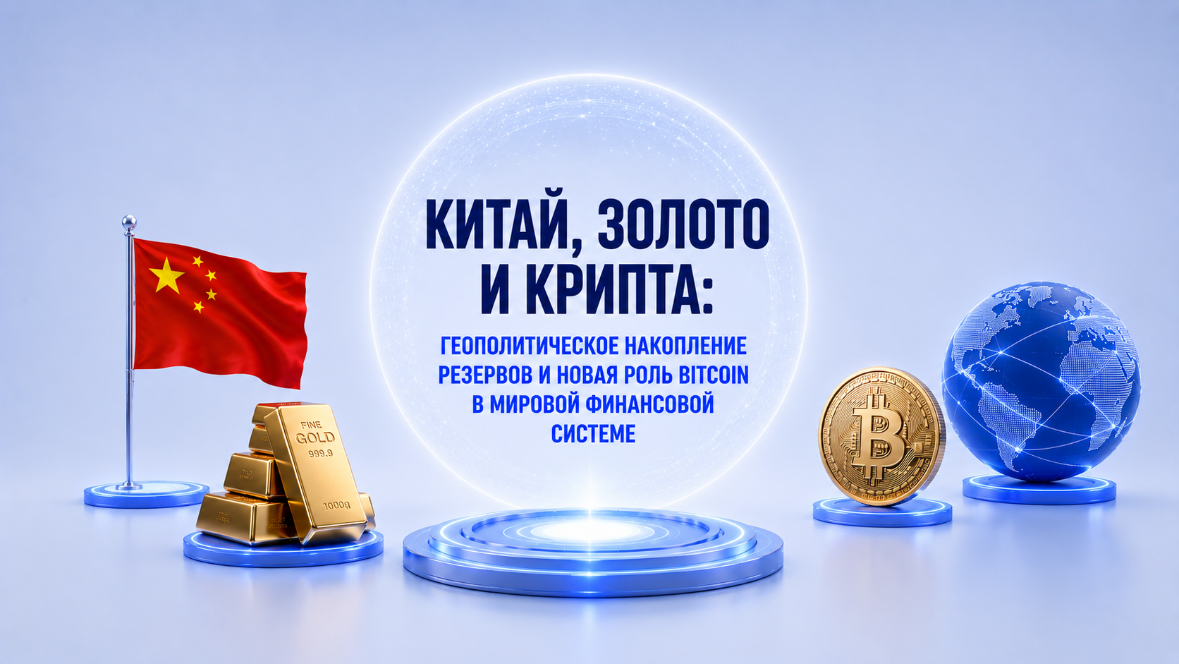 Китай, золото и крипта: геополитическое накопление резервов и новая роль Bitcoin в мировой финансовой системе