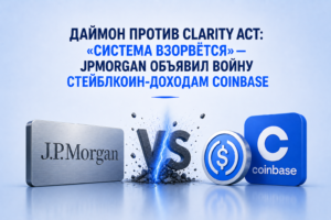 Даймон против CLARITY Act: «Система взорвётся» — JPMorgan объявил войну стейблкоин-доходам Coinbase