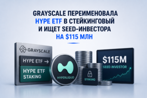 Grayscale переименовала HYPE ETF в стейкинговый и ищет seed-инвестора на $115 млн