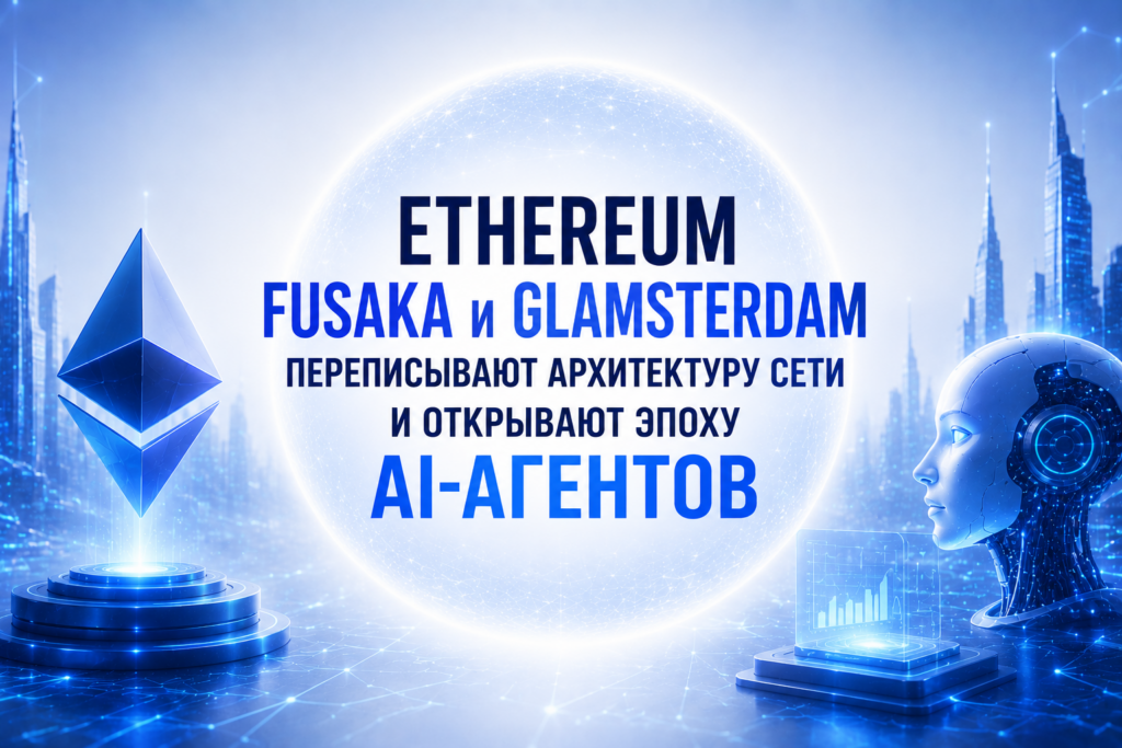 Ethereum Fusaka и Glamsterdam переписывают архитектуру сети и открывают эпоху AI-агентов