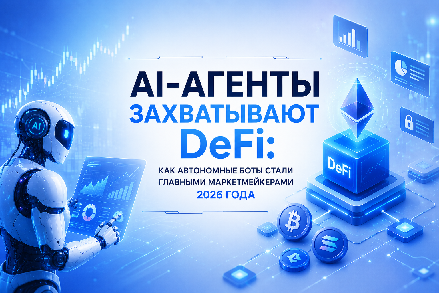 AI-агенты захватывают DeFi: как автономные боты стали главными маркетмейкерами 2026 года