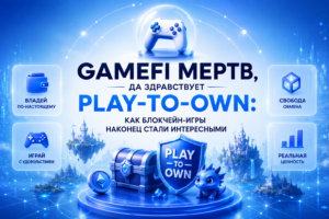 От GameFi к Play-to-Own: как блокчейн-игры наконец стали интересными — обложка разбора Cryptium