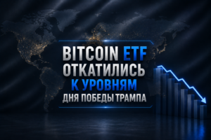 Bitcoin ETF откатились к уровням дня победы Трампа — несмотря на лучший регуляторный климат за всю историю