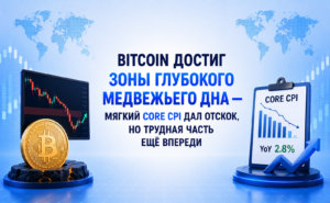 Bitcoin достиг зоны глубокого медвежьего дна — мягкий Core CPI дал отскок, но трудная часть ещё впереди