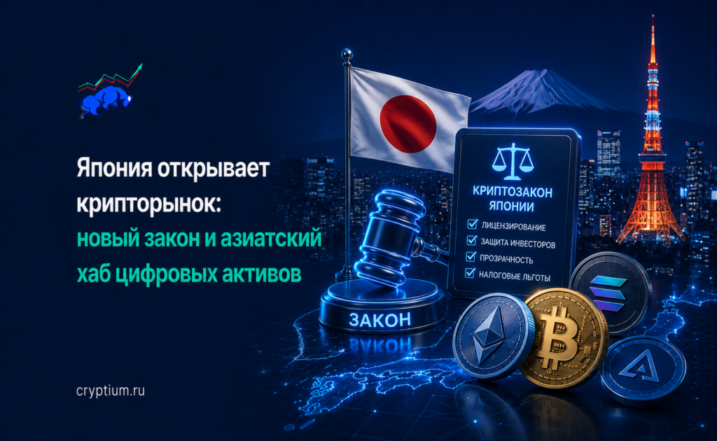 Япония открывает крипторынок: новый закон и азиатский хаб цифровых активов