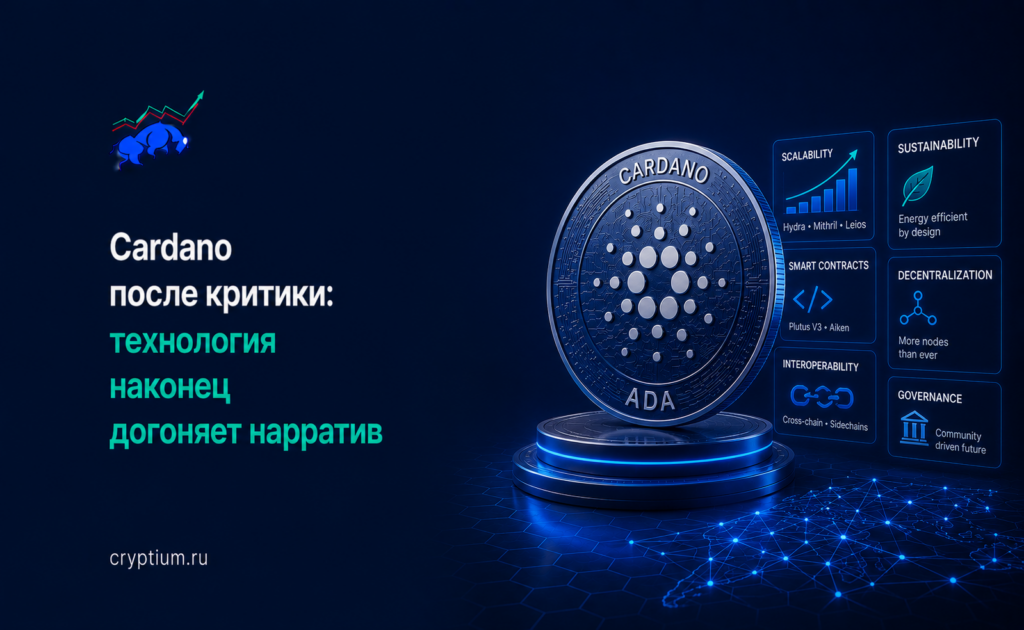 Cardano после критики: технология наконец догоняет нарратив