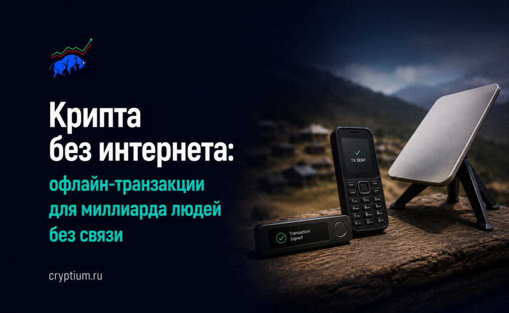 Крипта без интернета: офлайн-транзакции для миллиарда людей без связи