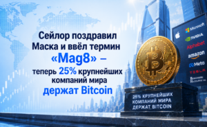 Сейлор поздравил Маска и ввёл термин «Mag8» — теперь 25% крупнейших компаний мира держат Bitcoin