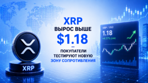 XRP вырос выше $1.18 — покупатели тестируют новую зону сопротивления