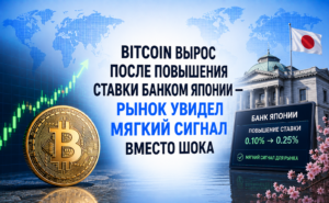 Bitcoin вырос после повышения ставки Банком Японии — рынок увидел мягкий сигнал вместо шока