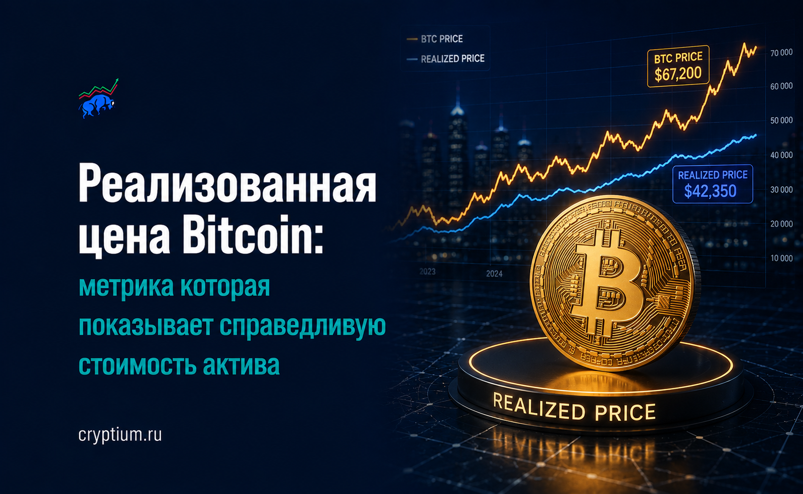 Реализованная цена Bitcoin: метрика которая показывает справедливую стоимость актива