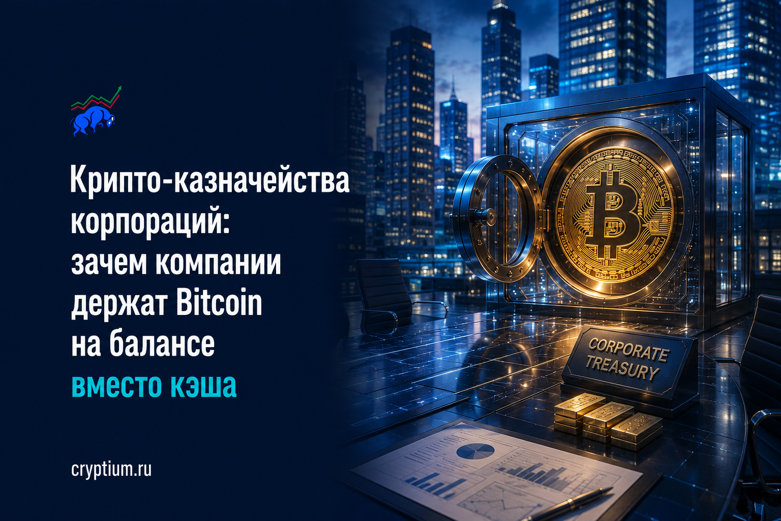 Крипто-казначейства корпораций: зачем компании держат Bitcoin на балансе вместо кэша