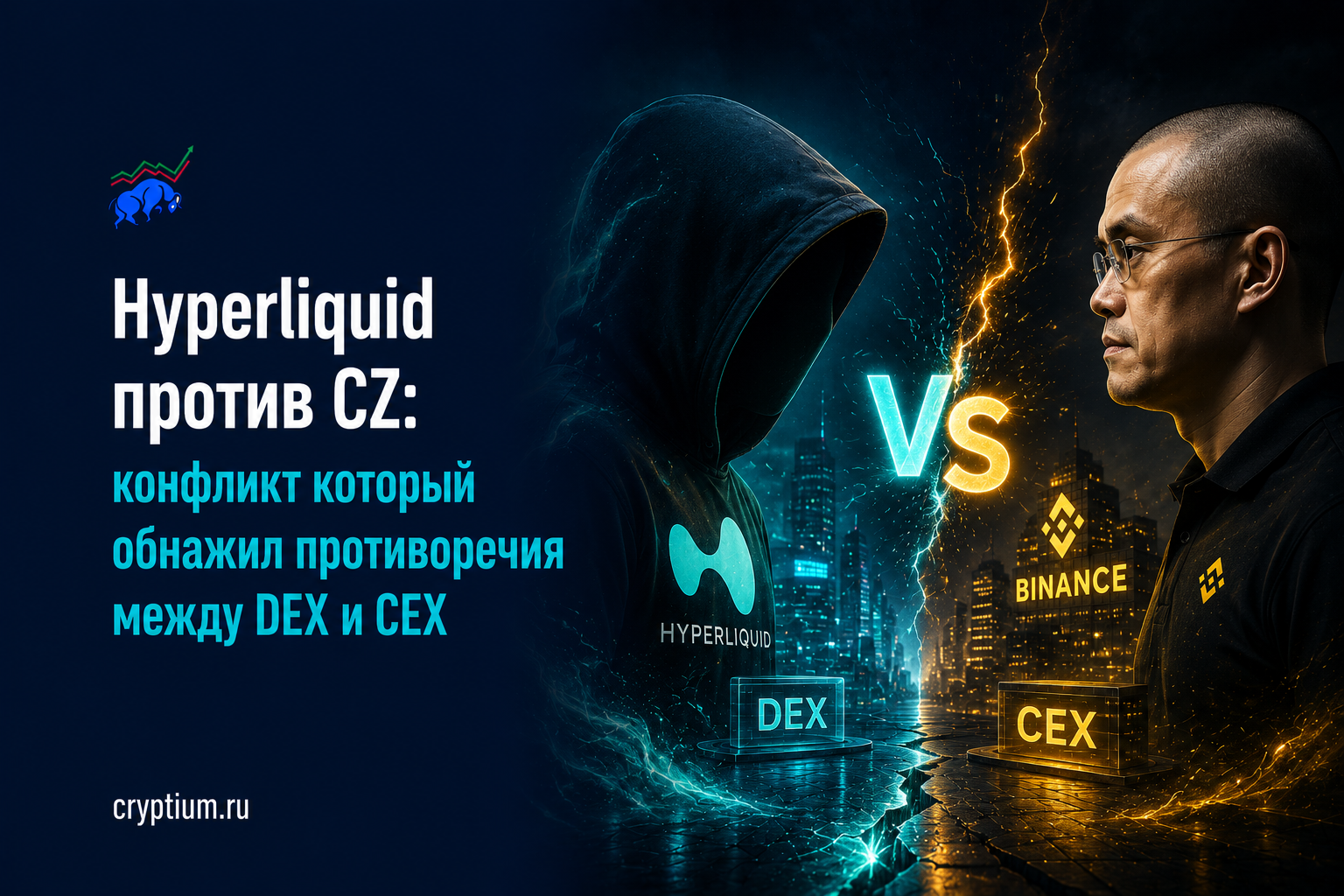 Hyperliquid против CZ: конфликт который обнажил противоречия между DEX и CEX