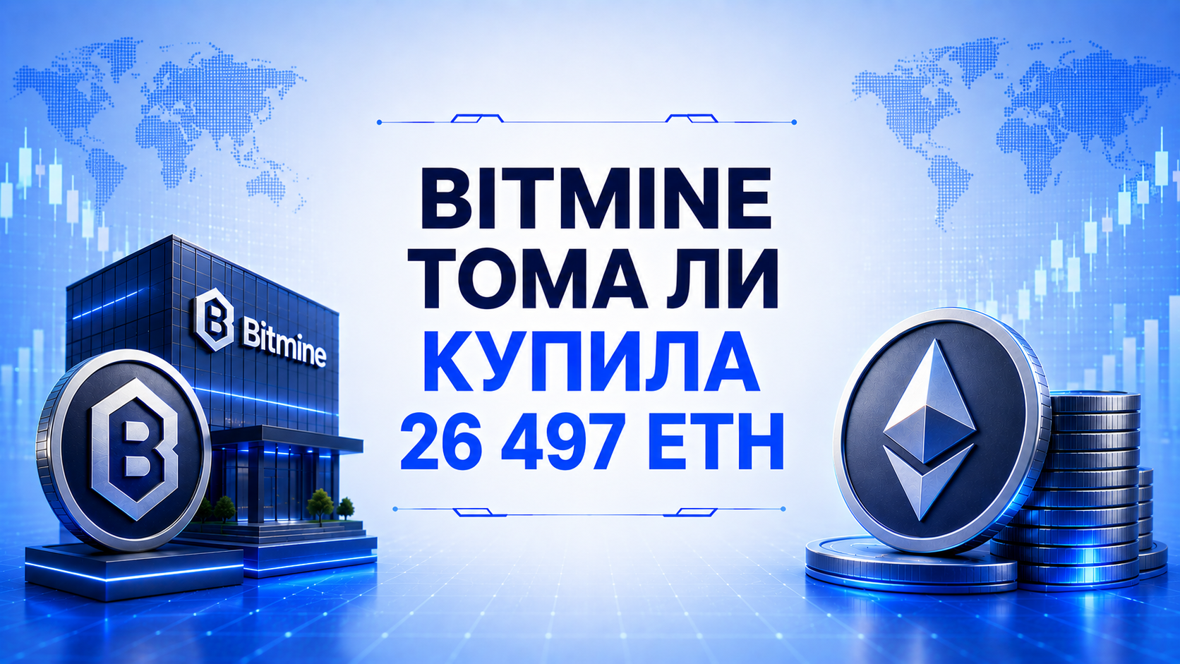 Bitmine Тома Ли купила 26 497 ETH — холдинг $10.9 млрд, стейкинг приносит $258 млн в год