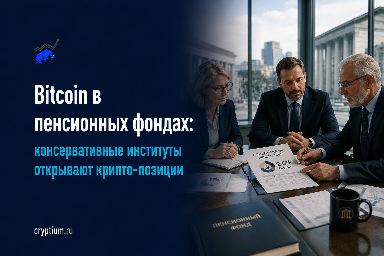 Bitcoin в пенсионных фондах: консервативные институты открывают крипто-позиции