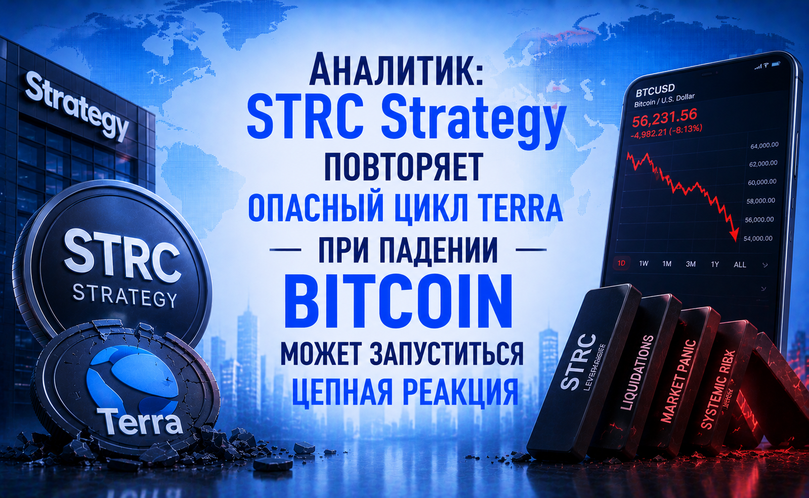 Аналитик: STRC Strategy повторяет опасный цикл Terra — при падении Bitcoin может запуститься цепная реакция