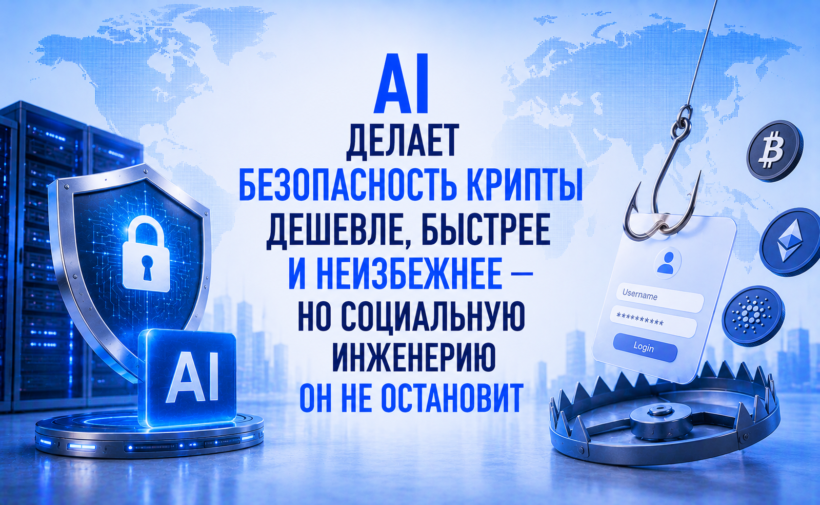 AI делает безопасность крипты дешевле, быстрее и неизбежнее — но социальную инженерию он не остановит