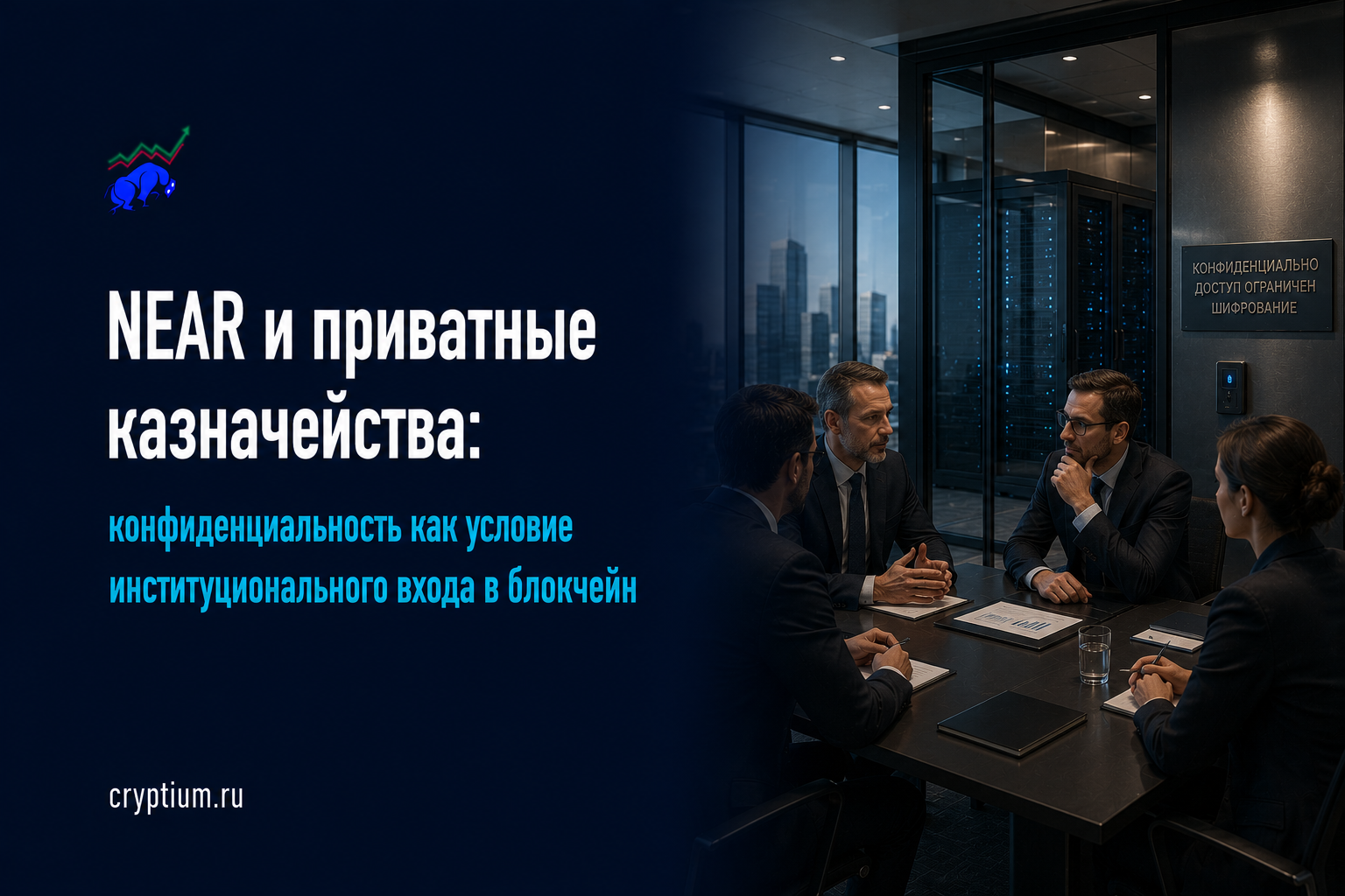 NEAR и приватные казначейства: конфиденциальность как условие институционального входа в блокчейн