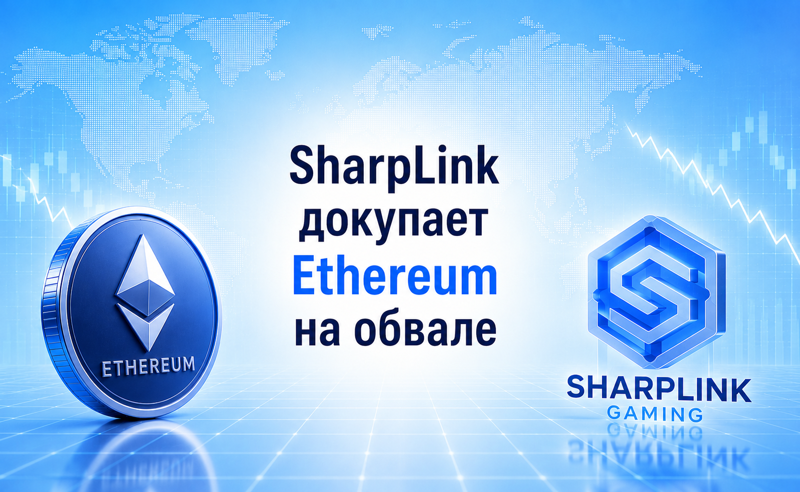 SharpLink впервые за восемь месяцев докупает Ethereum в разгар обвала