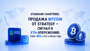 Standard Chartered: продажа Bitcoin от Strategy — сигнал к ETH-опережению. Плюс 40% к BTC к концу года
