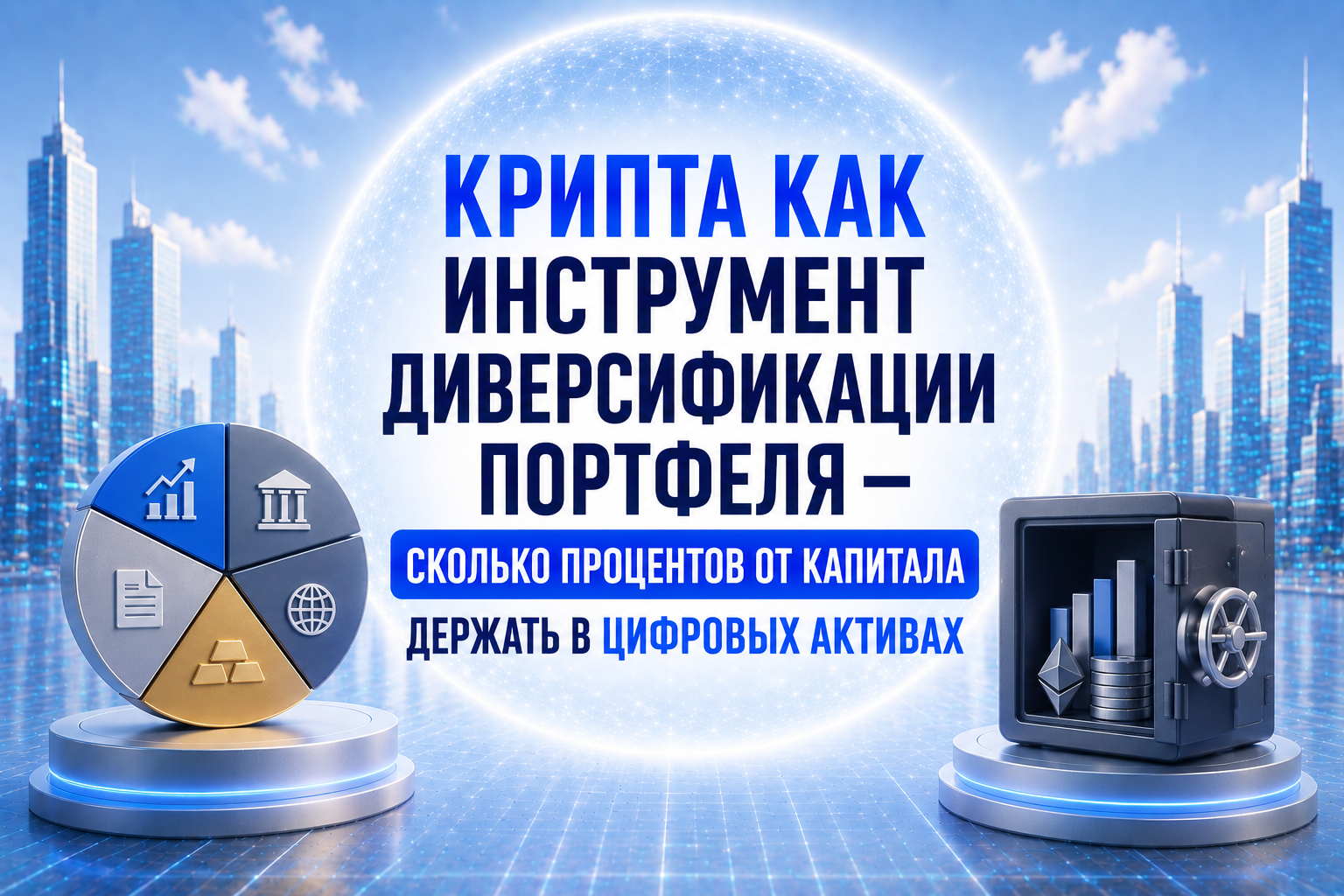 Крипта как инструмент диверсификации портфеля: сколько процентов от капитала держать в цифровых активах