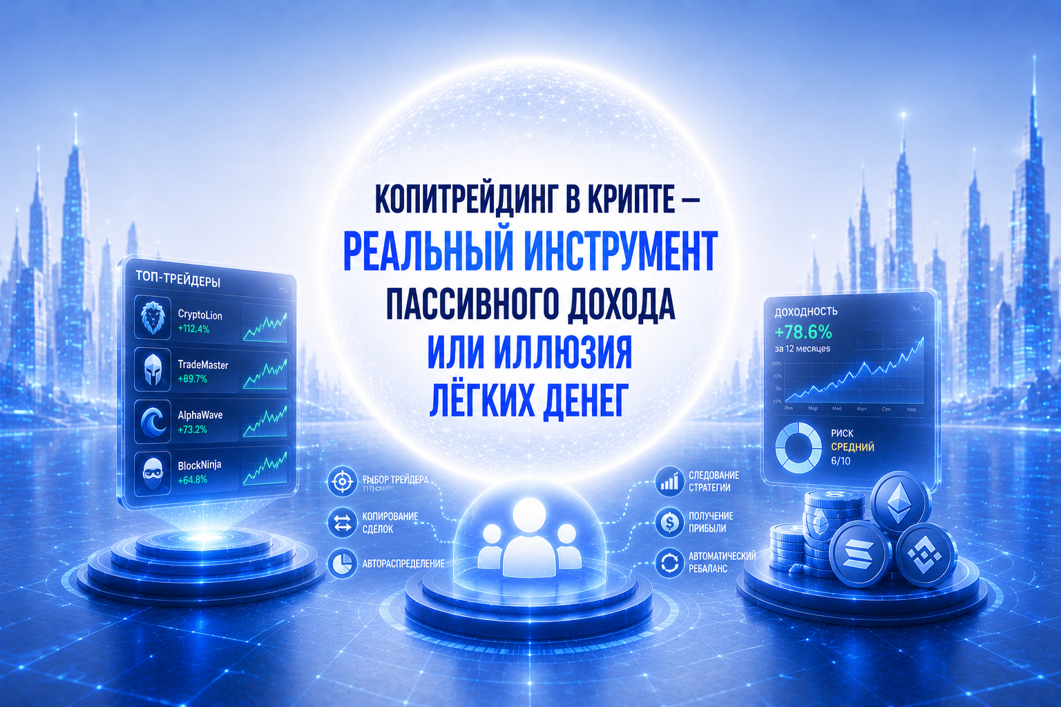 Копитрейдинг в крипте: реальный инструмент пассивного дохода или иллюзия лёгких денег