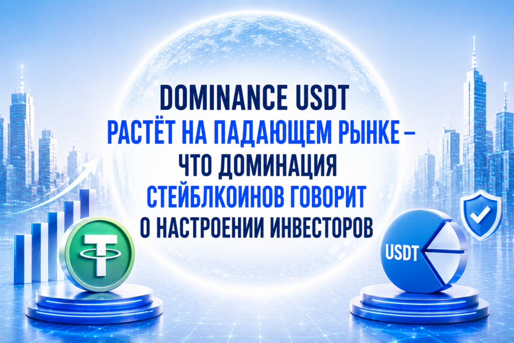 Dominance USDT растёт на падающем рынке: что доминация стейблкоинов говорит о настроении инвесторов