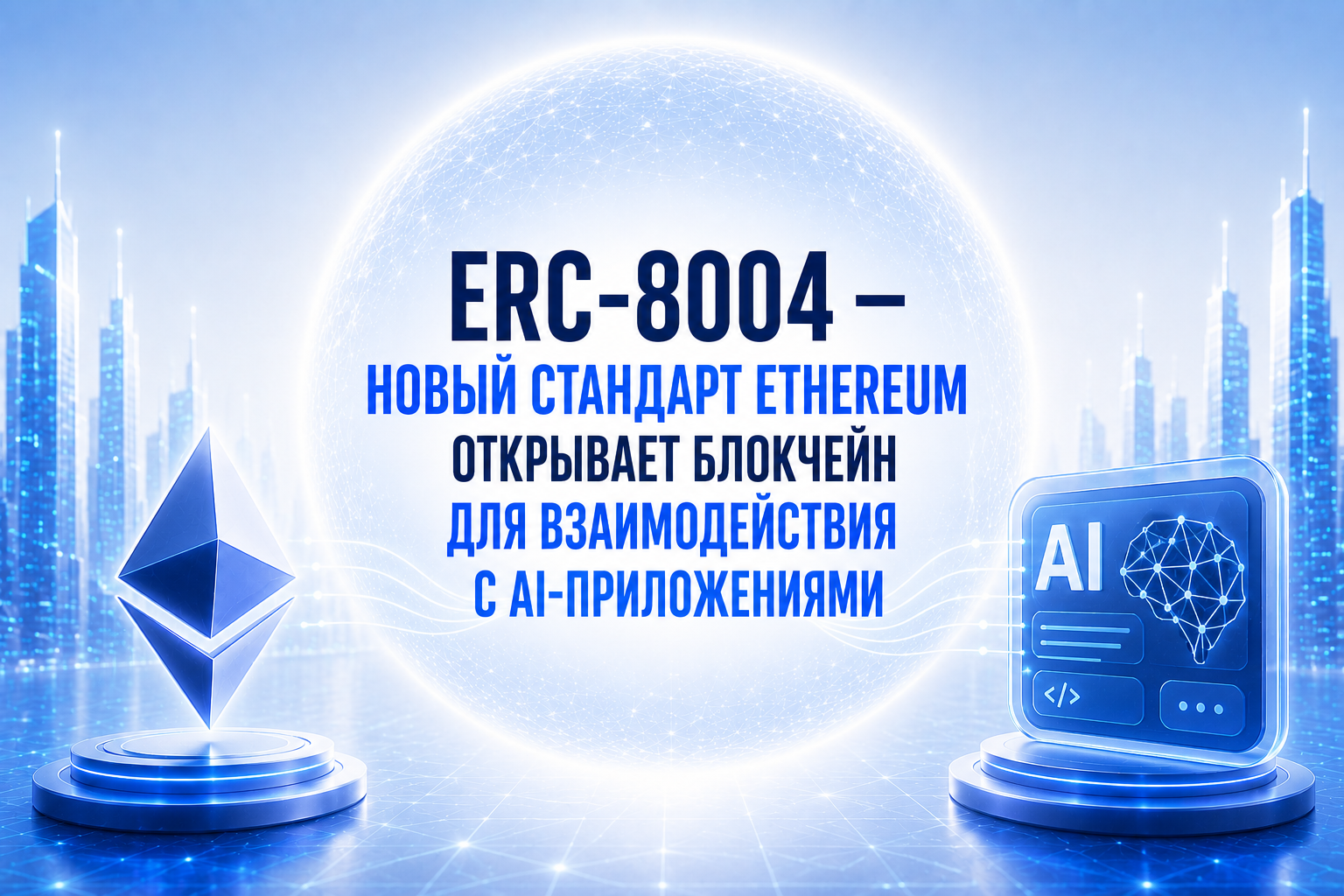ERC-8004: новый стандарт Ethereum открывает блокчейн для взаимодействия с AI-приложениями