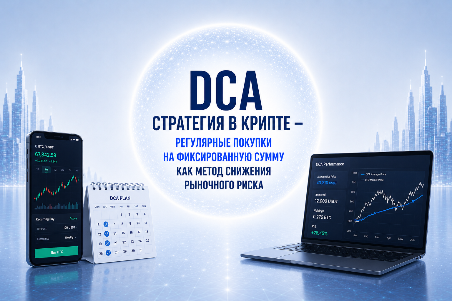 DCA стратегия в крипте: регулярные покупки на фиксированную сумму как метод снижения рыночного риска