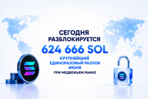 Сегодня разблокируется 624 666 SOL — крупнейший единоразовый разлок июня при медвежьем рынке