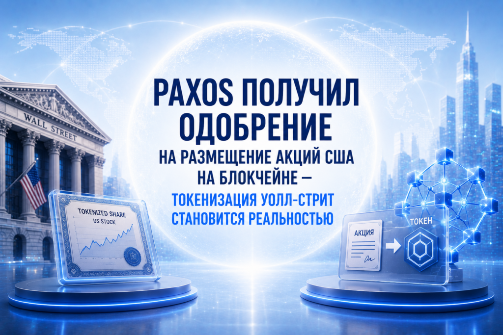Paxos получил одобрение на размещение акций США на блокчейне: токенизация Уолл-стрит становится реальностью