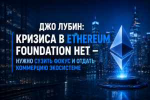 Джо Лубин: кризиса в Ethereum Foundation нет — нужно сузить фокус и отдать коммерцию экосистеме