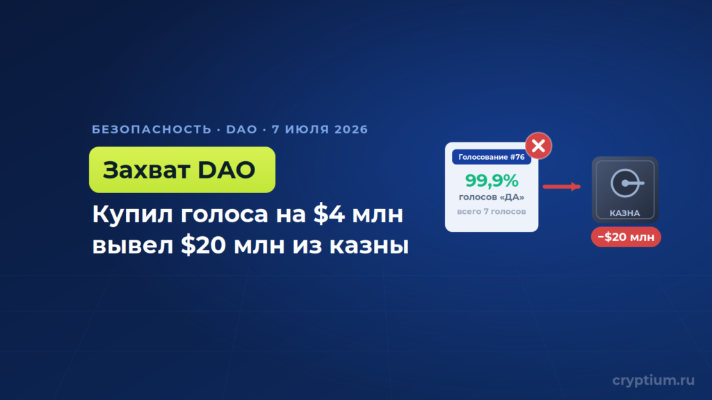 Атакующий за $4 млн провёл вредоносное голосование и вывел $20 млн из казны BONK