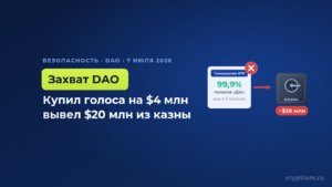 Атакующий за $4 млн провёл вредоносное голосование и вывел $20 млн из казны BONK