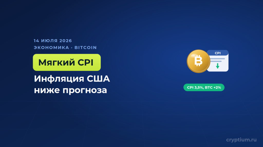 Инфляция в США охладилась сильнее прогноза, и биткоин отскочил выше 63 тысяч